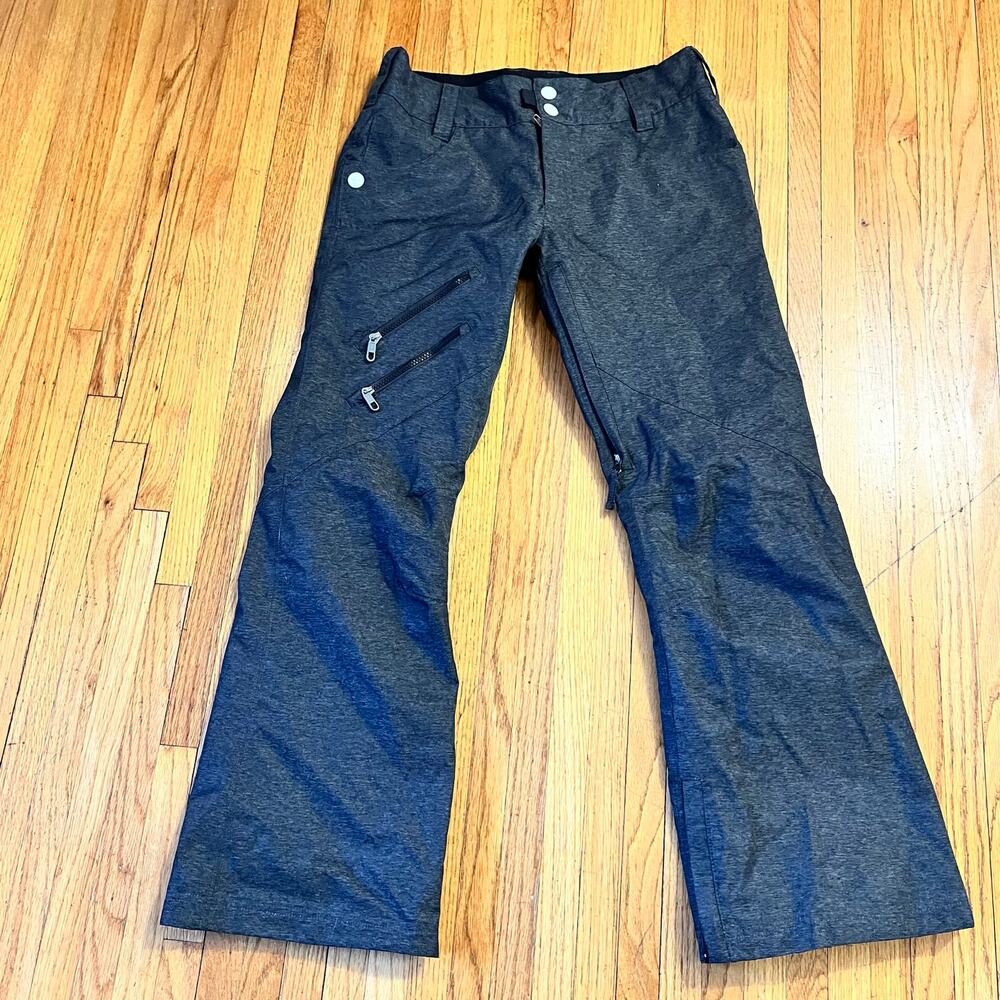 Sims Snow Pants Womens Small Gray Ski Snowboarding Vented Zipper